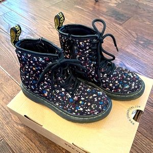 Girls floral Doc Martens, size 11